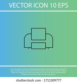 machine printer ink vector screen  vector, balance, measurement  icon line linear style on the background. Best icon 10 eps illustration 