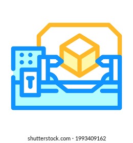machine of production color icon vector. machine of production sign. isolated symbol illustration