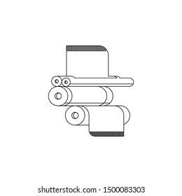 machine production icon. Element of production for mobile concept and web apps icon. Outline, thin line icon for website design and development, app development