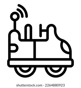 Machine radio control icon outline vector. Remote control. Model rc