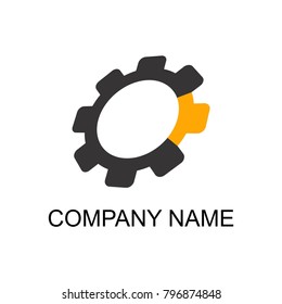 Machine repair company logo 