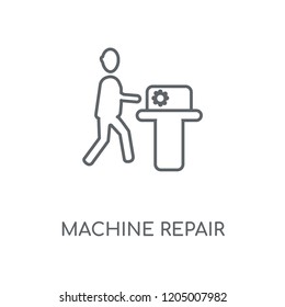 MAchine Repair linear icon. MAchine Repair concept stroke symbol design. Thin graphic elements vector illustration, outline pattern on a white background, eps 10.