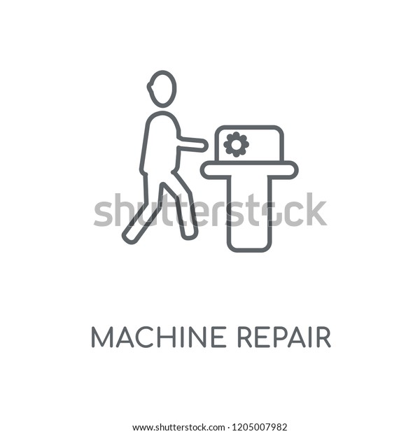 MAchine Repair linear icon.\
MAchine Repair concept stroke symbol design. Thin graphic elements\
vector illustration, outline pattern on a white background, eps\
10.