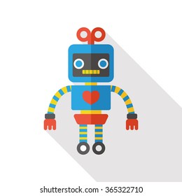 machine robot flat icon