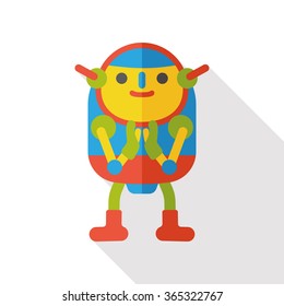 machine robot flat icon