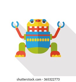 machine robot flat icon