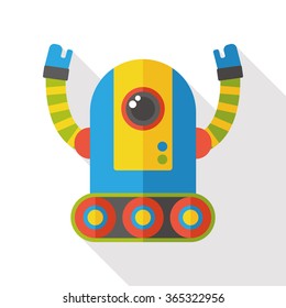 machine robot flat icon