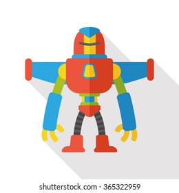 machine robot flat icon