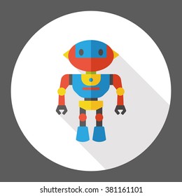 machine robot flat icon