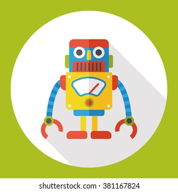 machine robot flat icon