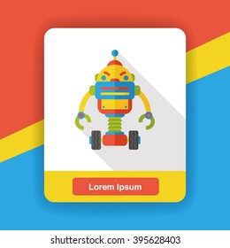 machine robot flat icon