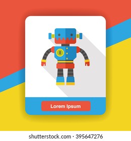 machine robot flat icon
