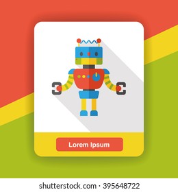 machine robot flat icon