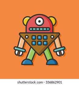 machine robot icon vector