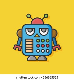 machine robot icon vector