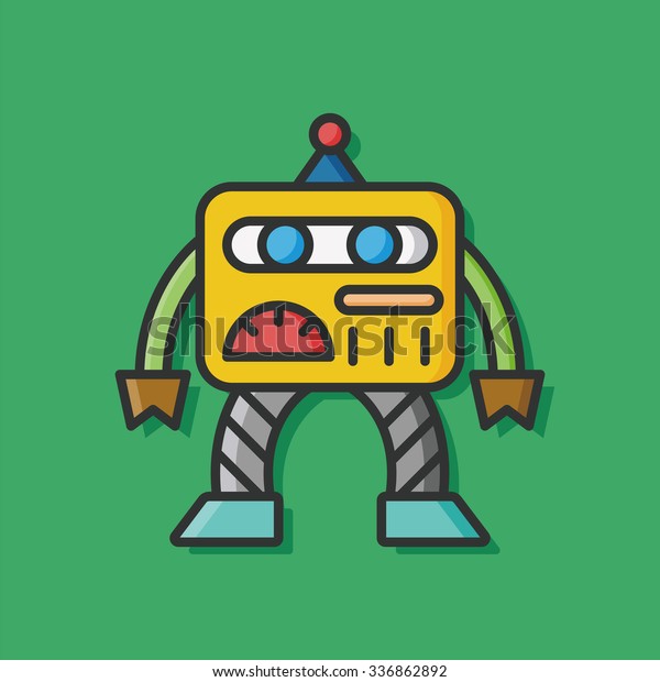 machine robot icon\
vector