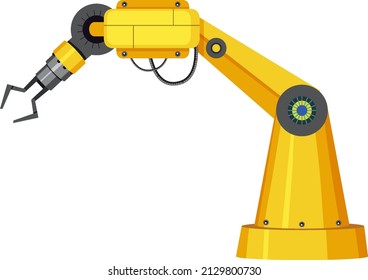 Machine robotic robot arm hand  illustration