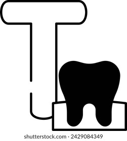 Machine saw glyph and line vector illustration