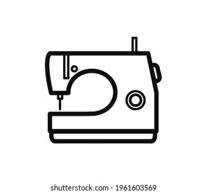 Machine sewing icon vector flat style trendy