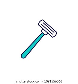 machine for shaving icon. Element of simple colored web icon for mobile concept and web apps. Isolated machine for shaving icon can be used for web and mobile. Premium icon on white background