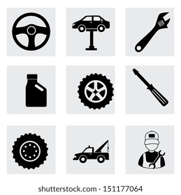 machine shop icons over white background vector illustration 