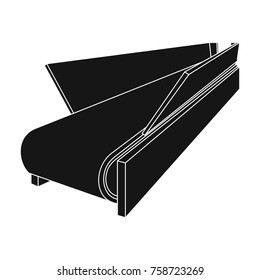 Machine, single icon in black style.Machine, vector symbol stock illustration web.