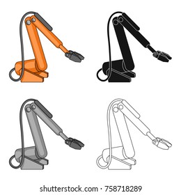 Machine, single icon in cartoon style.Machine, vector symbol stock illustration web.