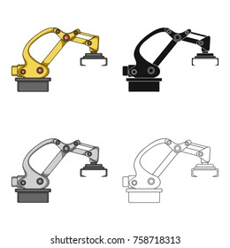Machine, single icon in cartoon style.Machine, vector symbol stock illustration web.