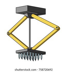 Machine, single icon in cartoon style.Machine, vector symbol stock illustration web.