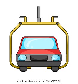 Machine, single icon in cartoon style.Machine, vector symbol stock illustration web.