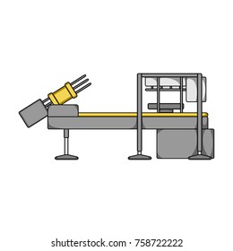 Machine, single icon in cartoon style.Machine, vector symbol stock illustration web.