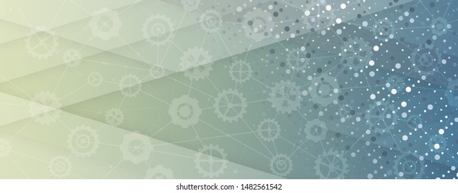 machine technology gears. modern gearwheel mechanism abstract bacground