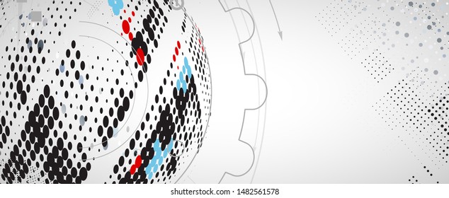 machine technology gears. modern gearwheel mechanism abstract bacground