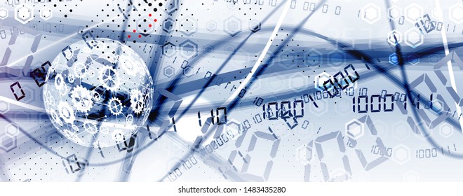 machine technology gears. modern gearwheel mechanism abstract bacground