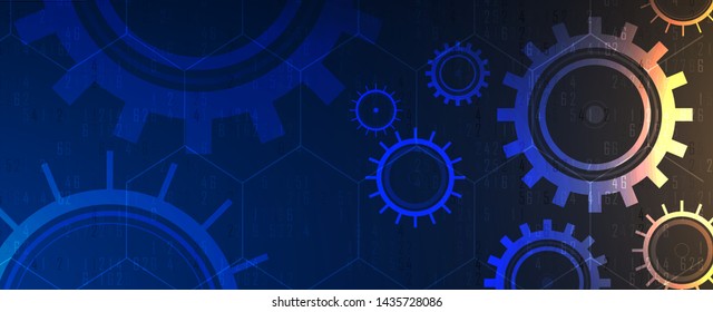 machine technology gears. retro gearwheel mechanism abstract bacground