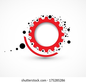 machine technology gears. retro gearwheel mechanism abstract background