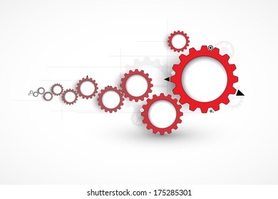 machine technology gears. retro gearwheel mechanism abstract background