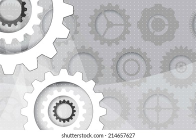 machine technology gears. retro gearwheel mechanism abstract background