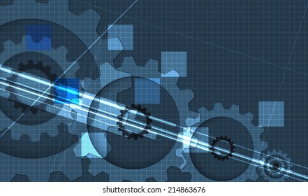 machine technology gears. retro gearwheel mechanism abstract bacground