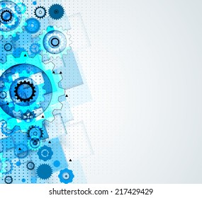machine technology gears. retro gearwheel mechanism abstract bacground