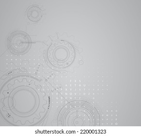 machine technology gears. retro gearwheel mechanism abstract bacground