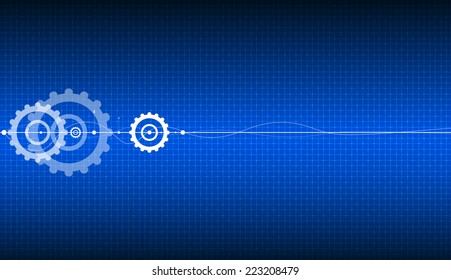 machine technology gears. retro gearwheel mechanism abstract background
