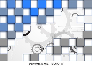 machine technology gears. retro gearwheel mechanism abstract background