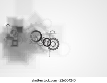 machine technology gears. retro gearwheel mechanism abstract background