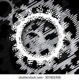 machine technology gears. retro gearwheel mechanism abstract background