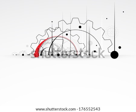 machine technology gears. retro gearwheel mechanism abstract bacground