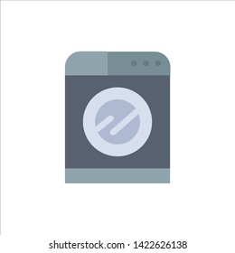 Machine, Technology, Washing, Washing  Flat Color Icon. Vector icon banner Template