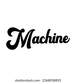 machine text on white background.