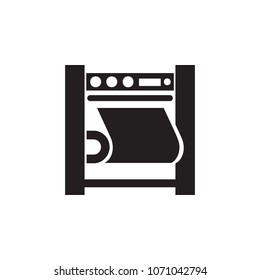 machine tool icon. Element of printing house illustration. Premium quality graphic design icon. Signs and symbols collection icon for websites, web design, mobile app on white background