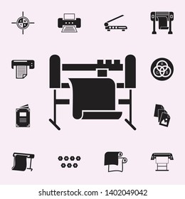 machine tool icon. Print house icons universal set for web and mobile
